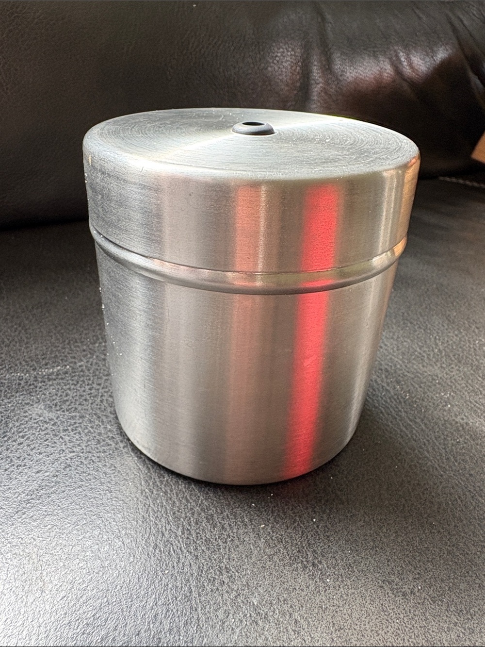 Norpro Stainless Steel Canister cotton twine dispenser with Lid - Silver
